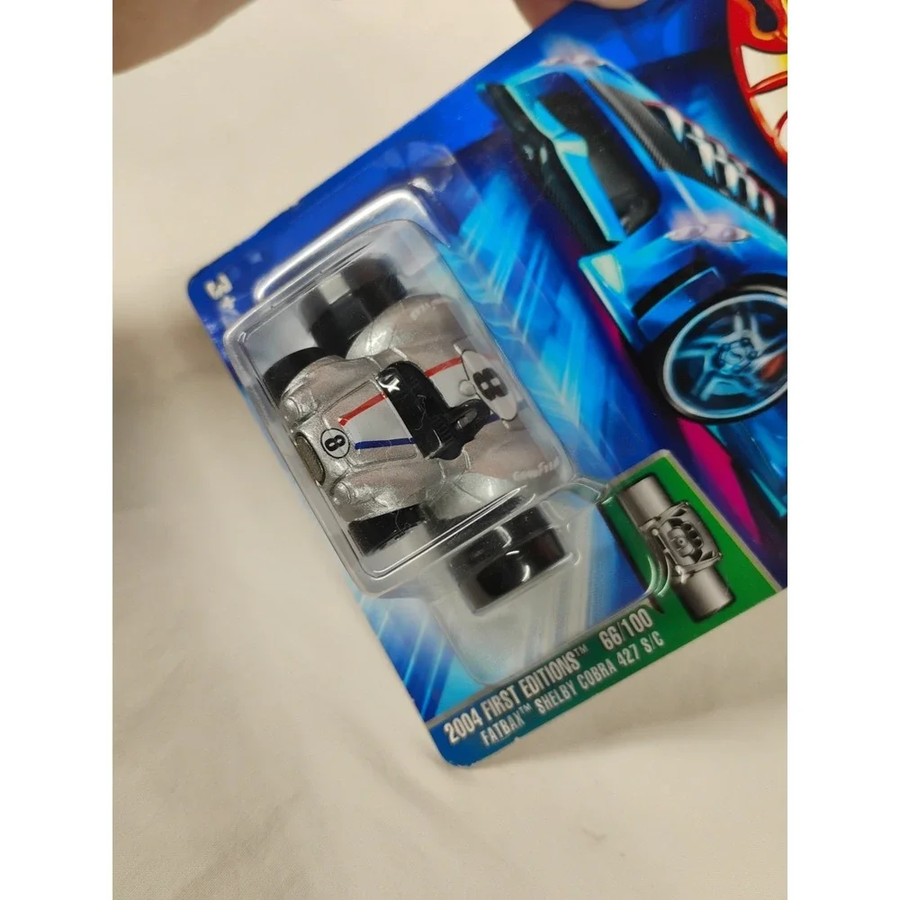 2004 Hot Wheels #066 First Editions Fatbax SHELBY COBRA 427 S/C Silver w/5 Spoke